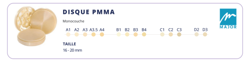 Disque Pmma MAJOR
