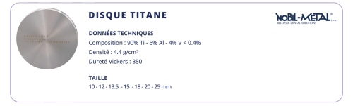 Disque Titane NOBILMETAL