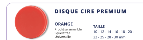 Disque Cire Premium INDEX Orange
