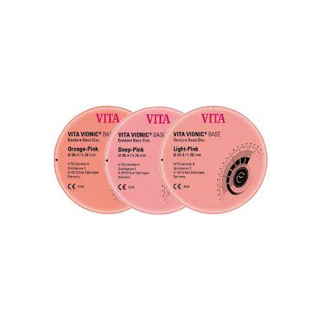 VITA VIONIC BASE Ø 98.4 x h 26 mm Orange-Pink,