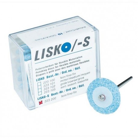 LISKO-S DISQUES A POLIR TURQ. X10