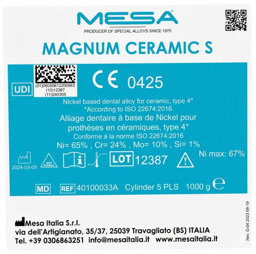 MAGNUM CERAMIC S 1KG NICKEL/CR CERM