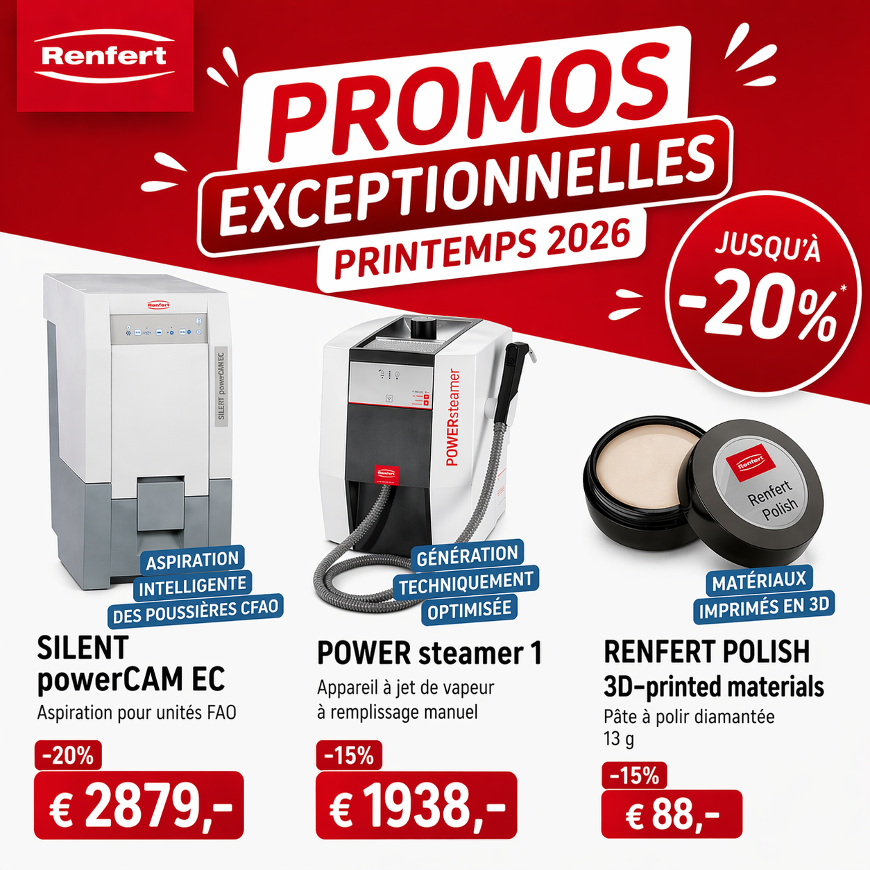 Promotions renfert printemps 2026