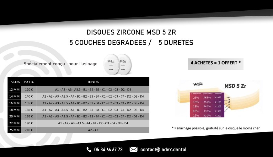 Disque Zircone MSD 5 ZR